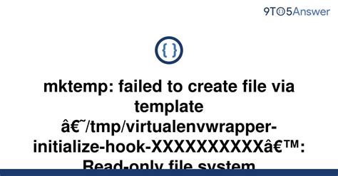 mktemp failed to create file via template